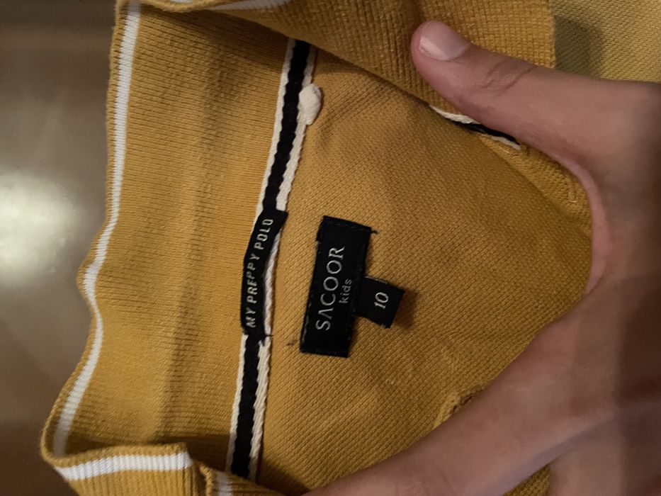 Polo amarelo torrado da Sacoor