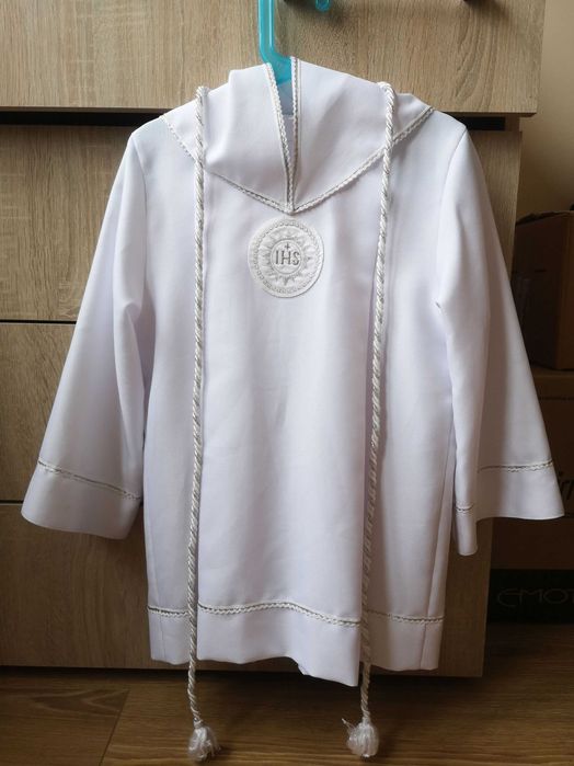 Strój komunijny dla smukłego chłopca 134 - kompletny