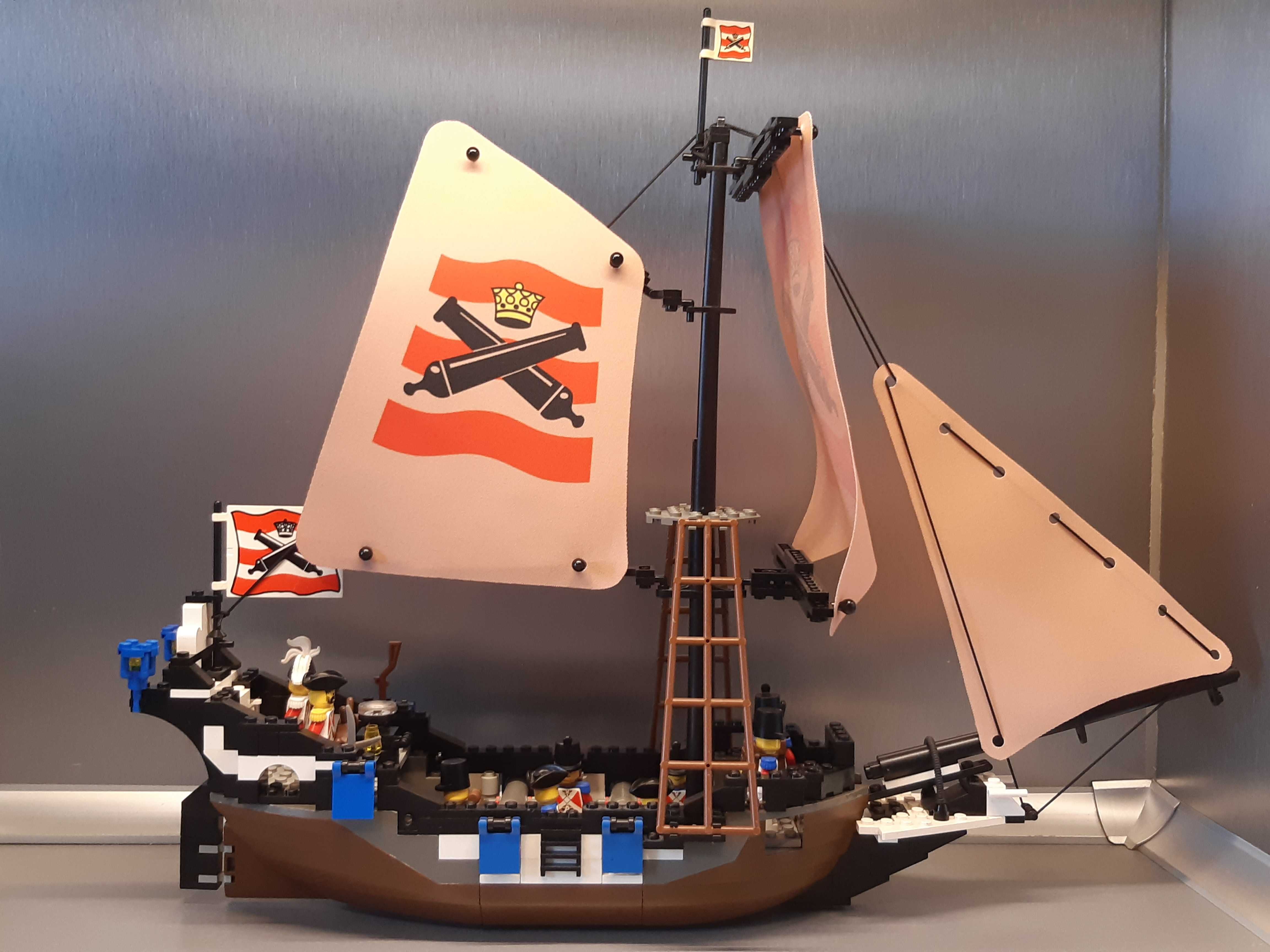 NOWE drukowane żagle Lego Pirates 6271 Imperial Flagship custom