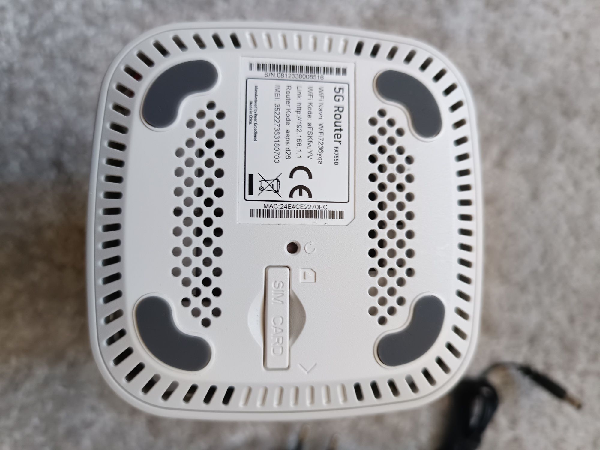 Telenor FA7550 router GSM nano Sim 5G oraz LTE kat.19