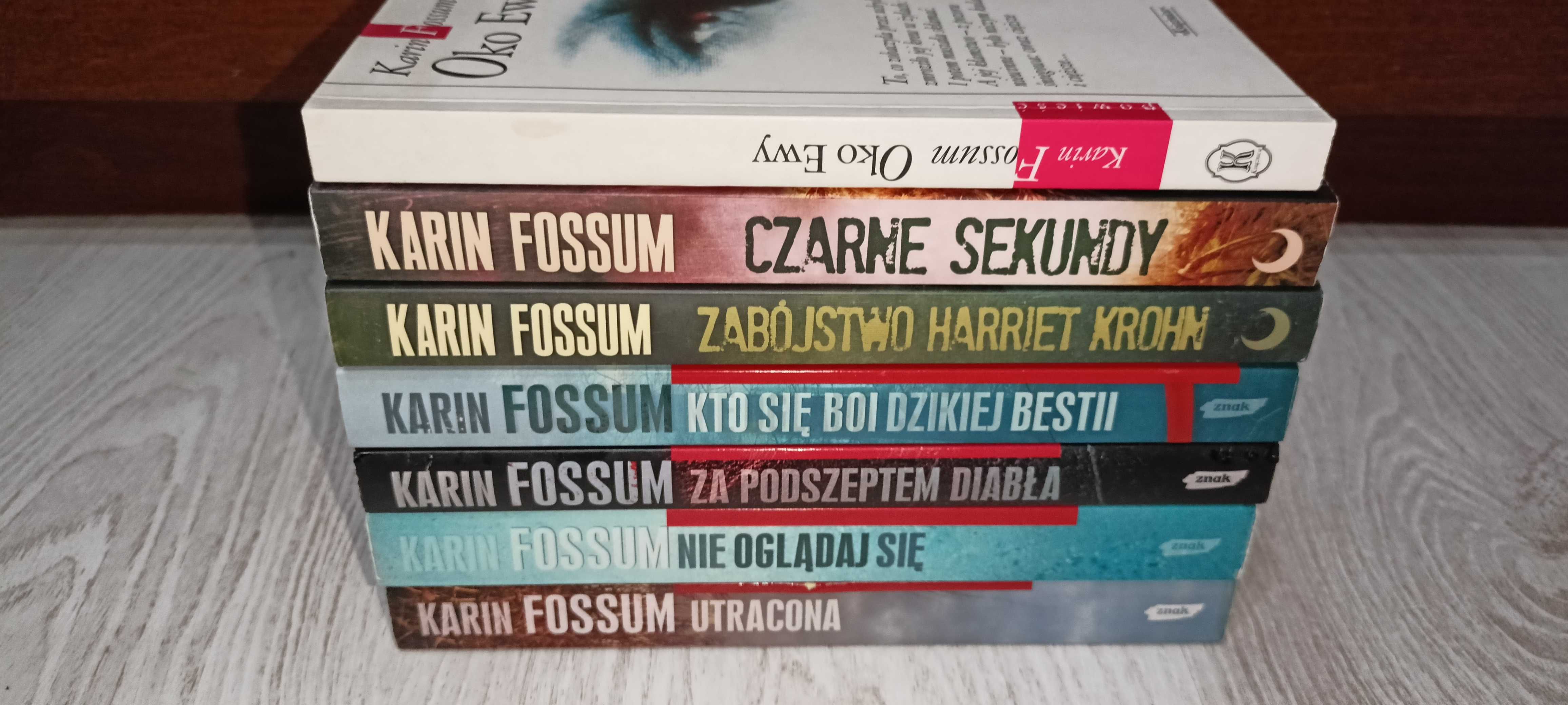 7x Karin Fossum Oko Ewy Czarne sekundy Kto się boi Nie oglądaj się