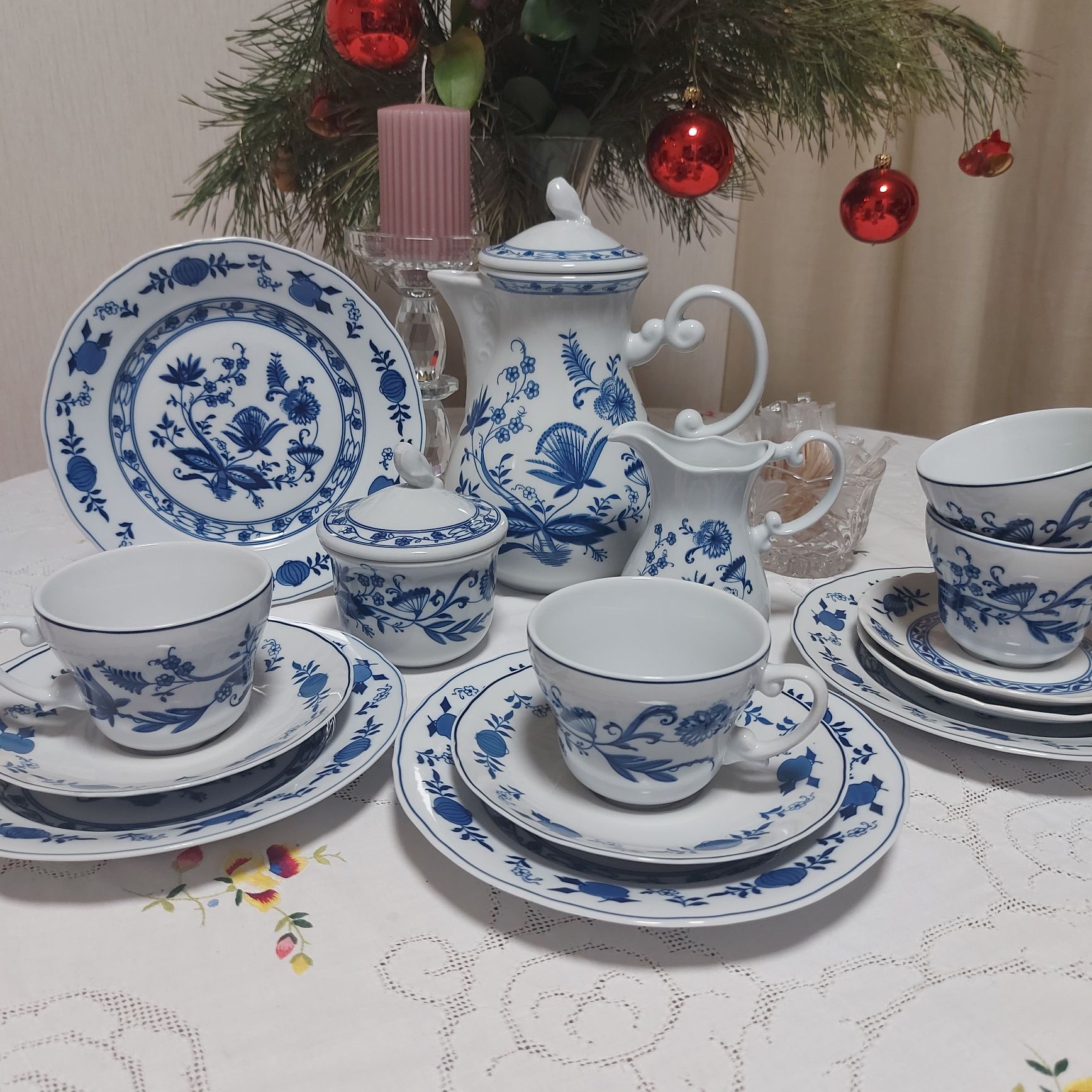 Порцеляна, Синя цибуля , Синий лук, від Wellco, Tirschenreuth,Німеч