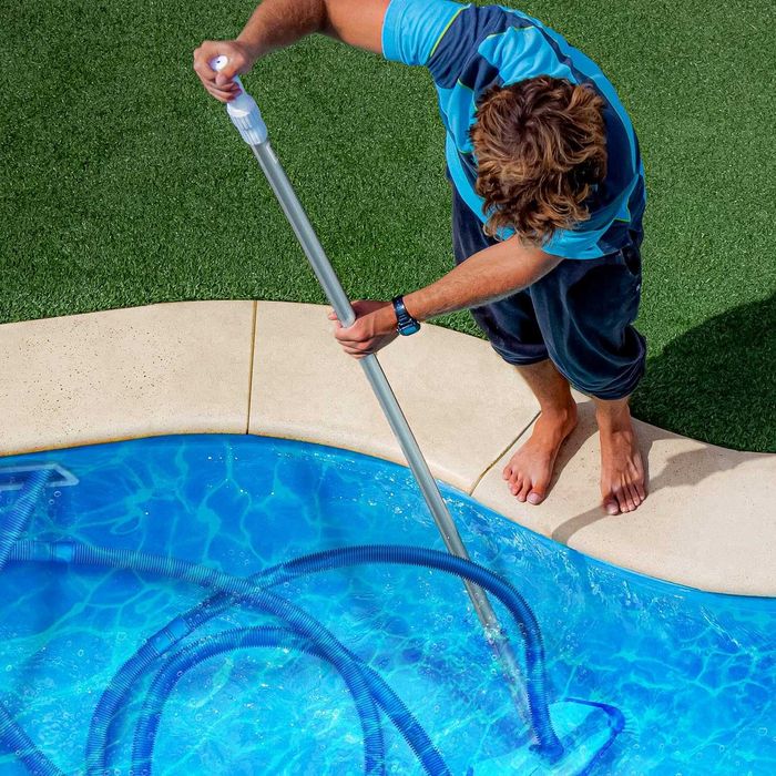 Wąż basenowy solarny ssący 12m i 8 m niebieski