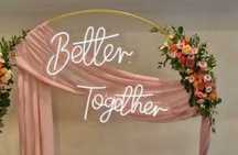 Better Together napis neon ślub wesele na skraju raju razem lepiej