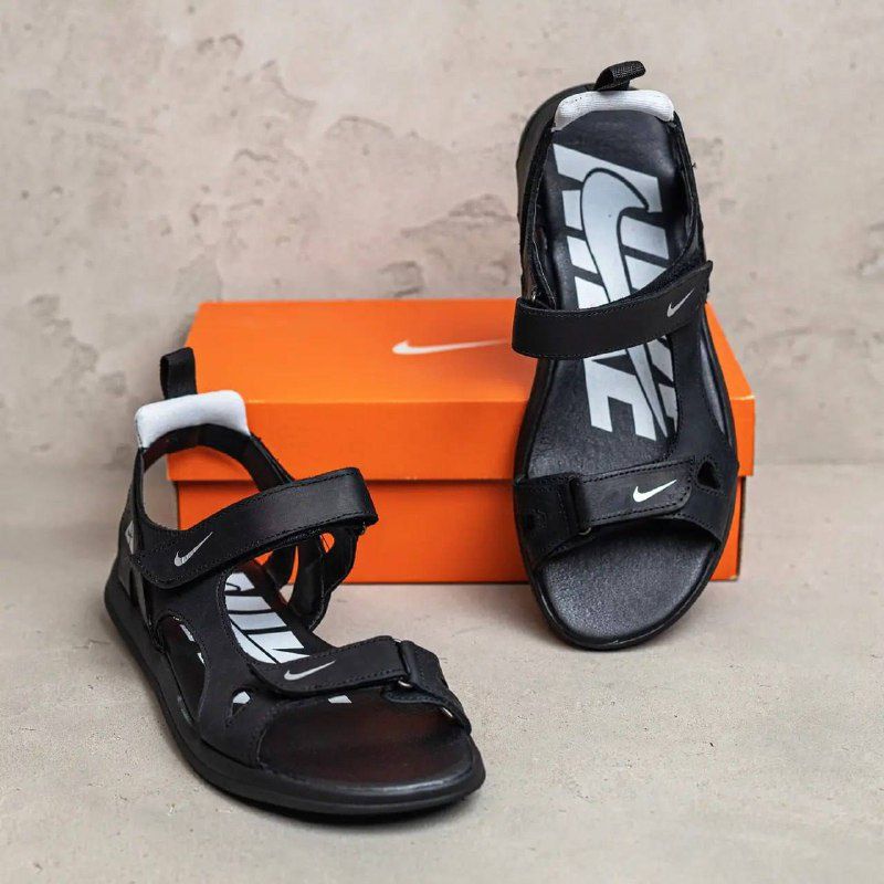 Мужские сандалии из натуральной кожи Nike NC 26-29,5см летние кожаные