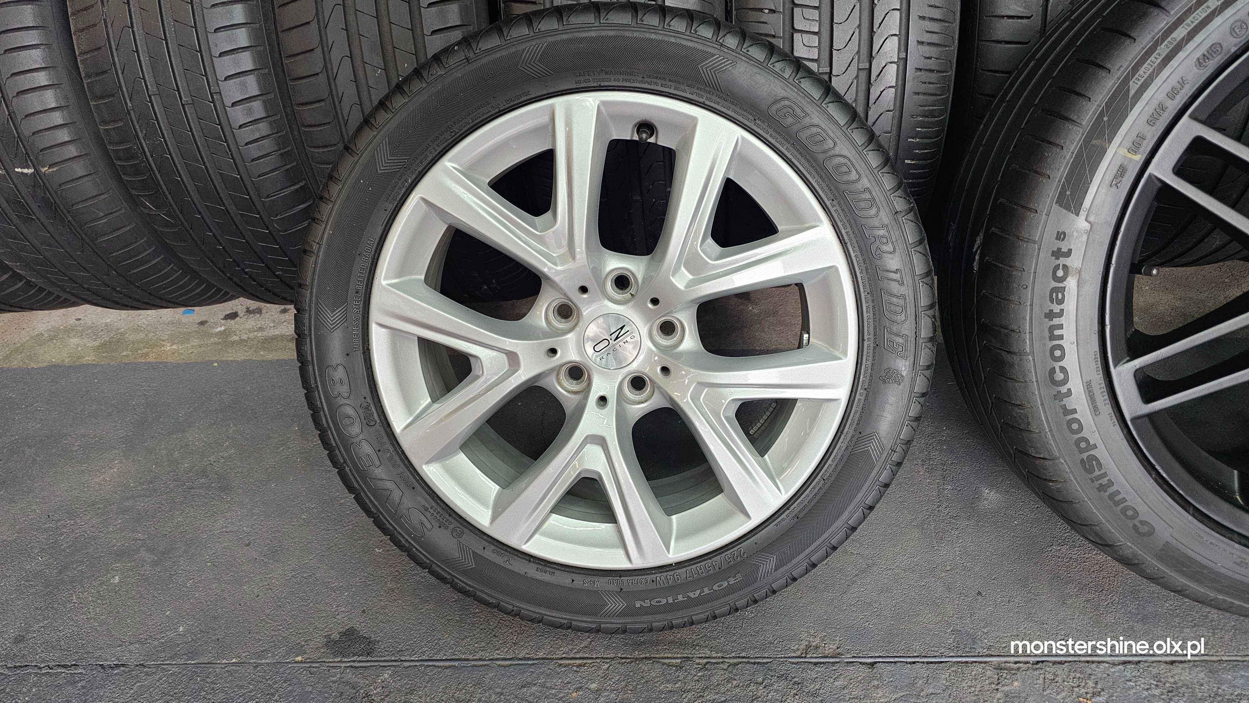 Alufelgi OZ BMW Audi 5x112 letnie Goodride/Uniroyal 225/45/17-zamiana