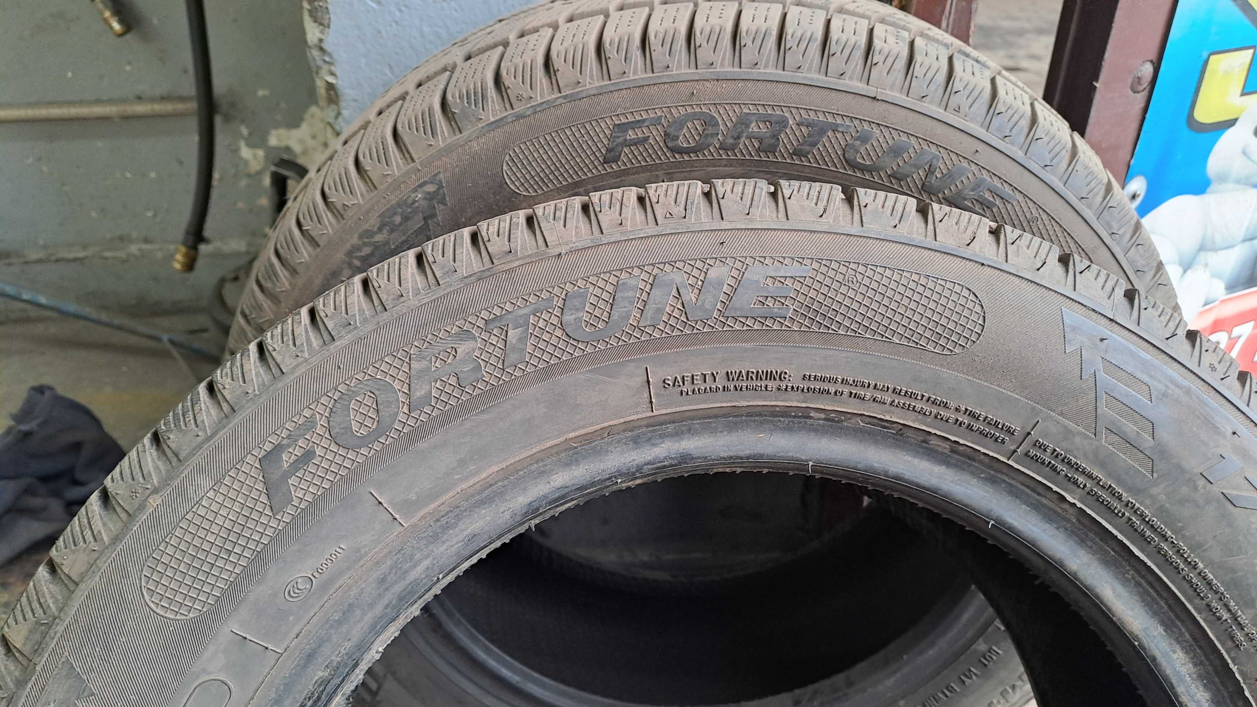 175/65r14 fortune opony zimowe uzywane 2020r 6mm bieznik