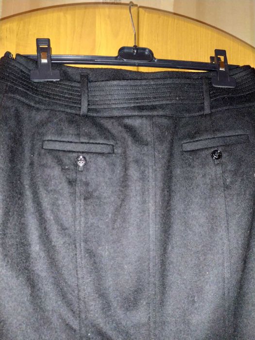 Спідниця Burberry Лондон. Чорна тонка вовна міні офісна люкс якість