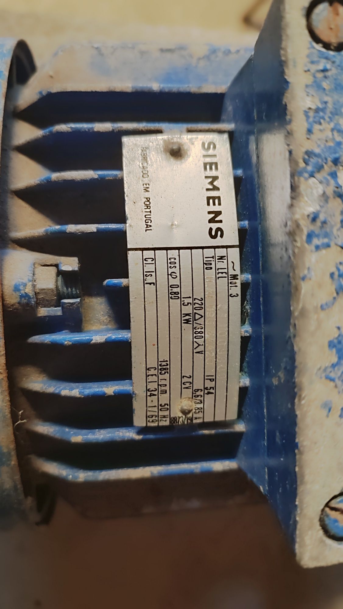 Motor Siemens 2Cv.    1400RPM