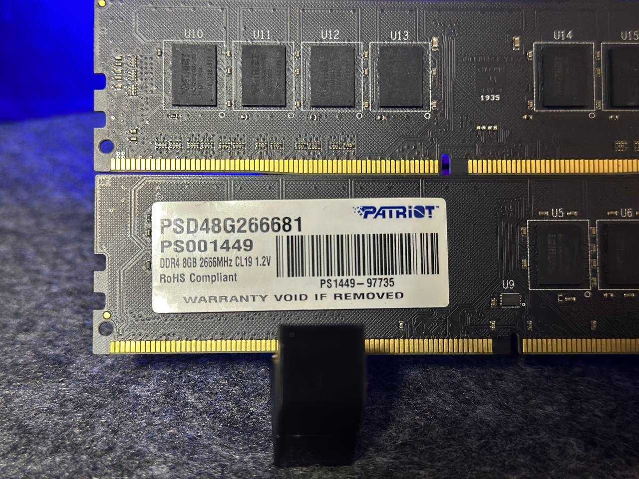 Оперативна пам'ять Patriot DDR4 8GB 2666MHz
