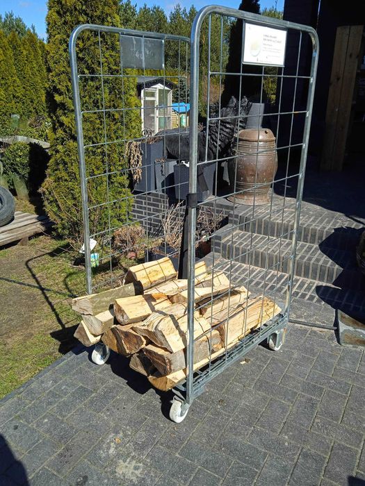 Wózek transportowy kurierski  giterbox gitterbox stojak na drzewo
