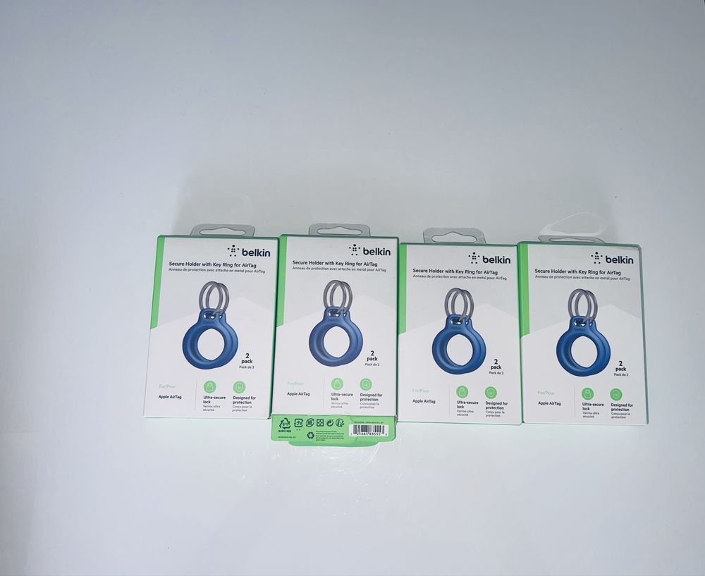 4 zestawy po 2 szt. Breloków belkin airtag.