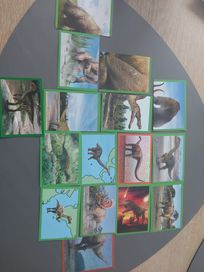 16 naklejek dinosaurier