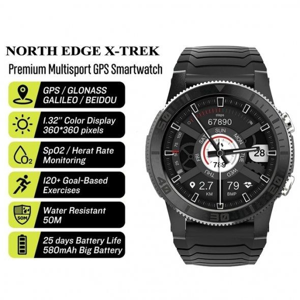 North Edge XTrek Black

Тактические часы.