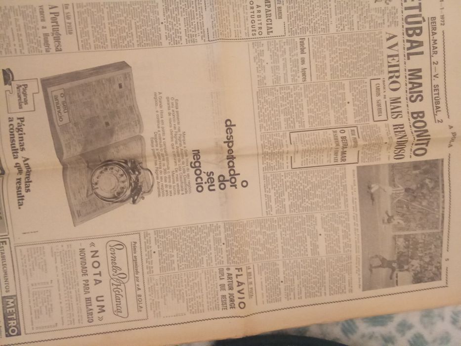 A Bola jornal 24 janeiro 1972
