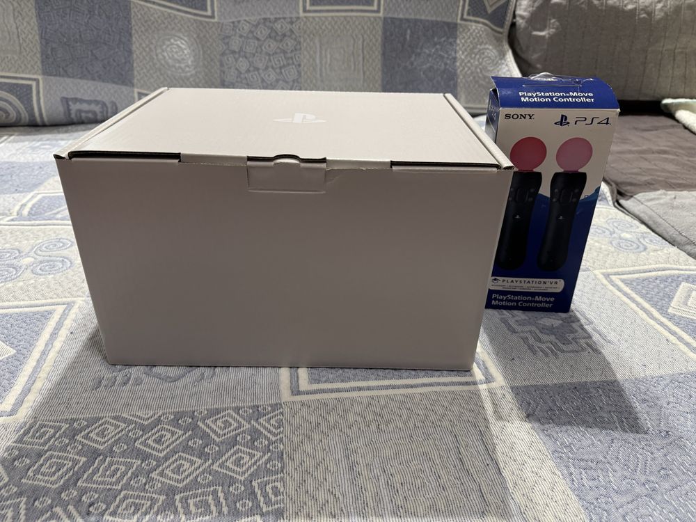 PS VR1 com todo o equipamento necessario