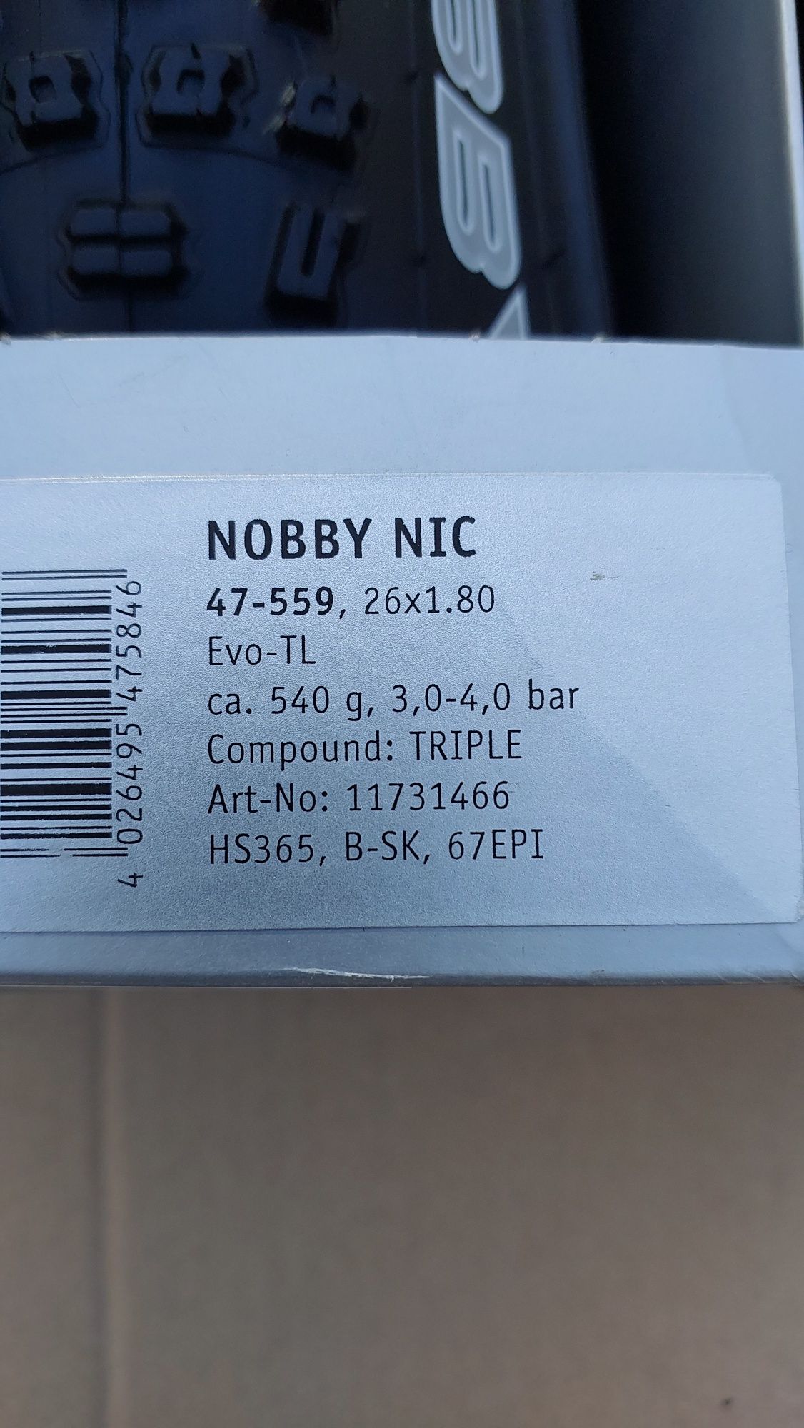 Покришки Schwalbe Nobby nic 26×1.8