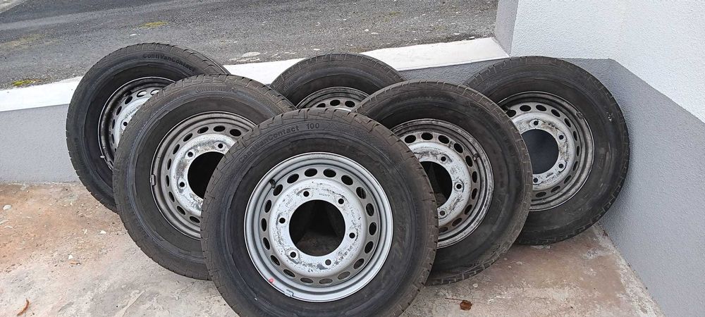 Koła Opony felgi Sprinter 6 sztuk 205/75 R16 Roz fel: 5 1/2 Jx16H2