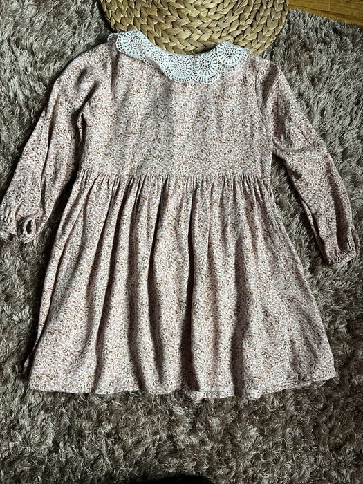 Сукня для дівчинки Next рожева в квіти 110 см, 4-5