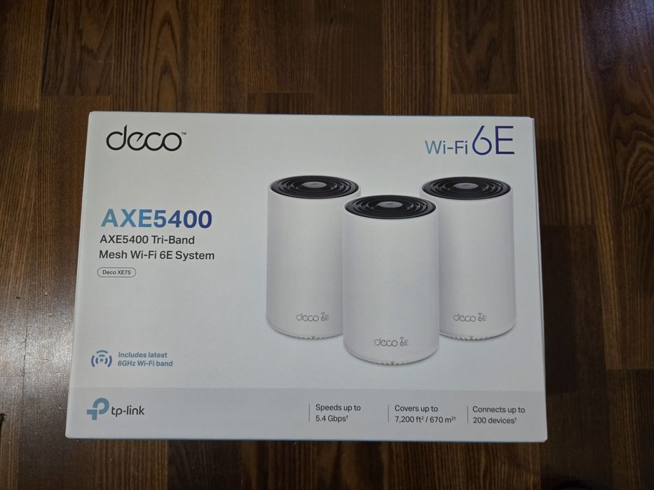 Tp-link deco xe75 wifi 6E 6GHz najlepszy! Nowy gwarancja + Gratis