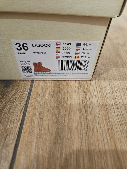 Sniegowce emu ugg lasocki kozaczki 36 skora