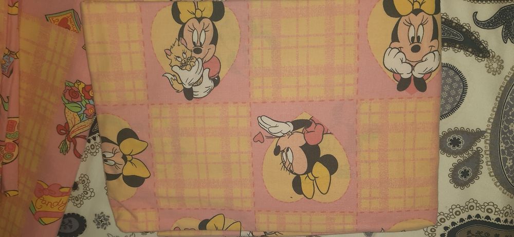 Lençóis de algodão Mickey e Minnie