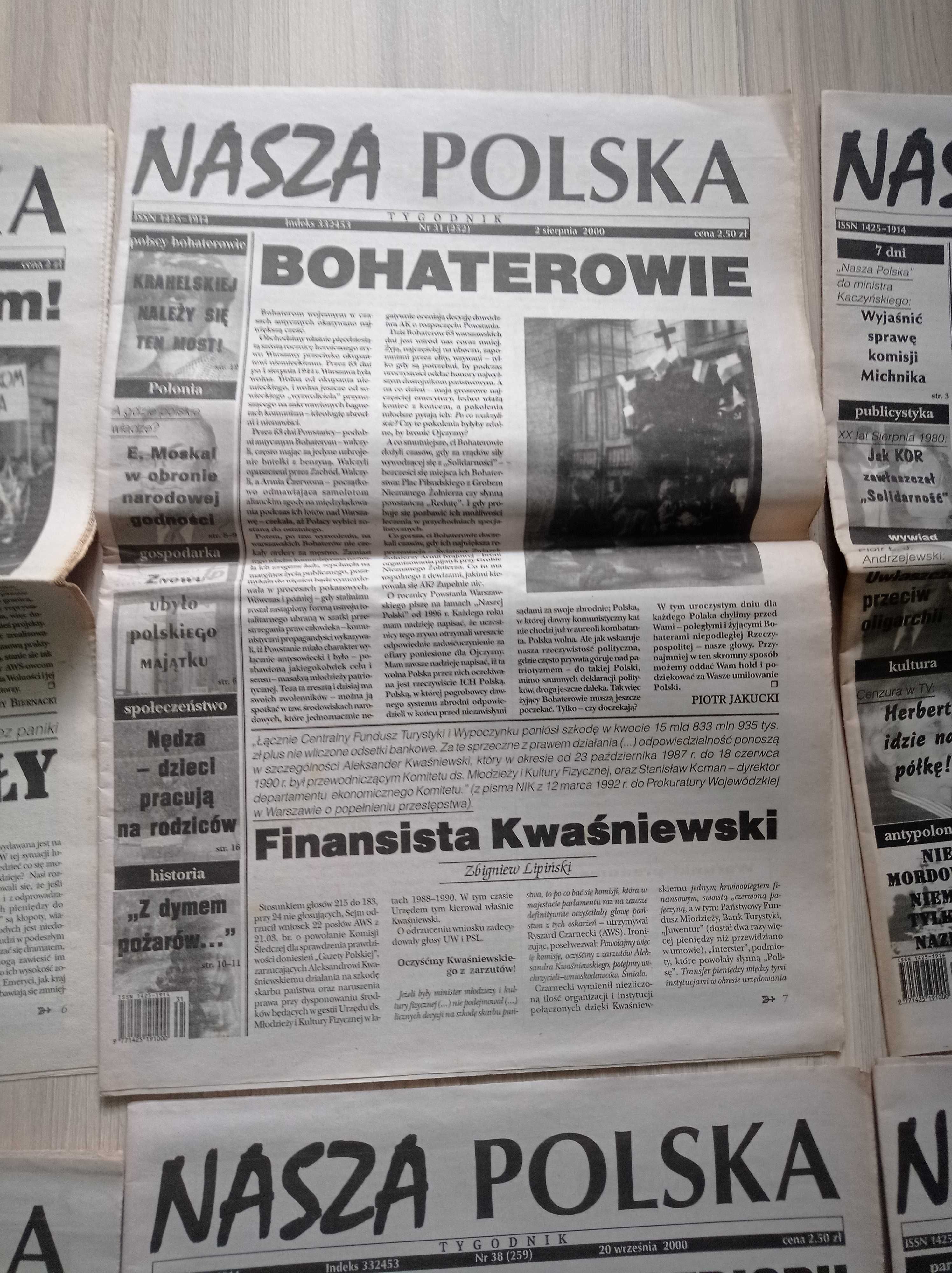 Nasza Polska 1999 i 2000, zestaw gazet