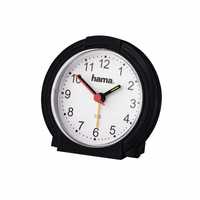 Zegar budzik Hama biały, czarny 11,5cm