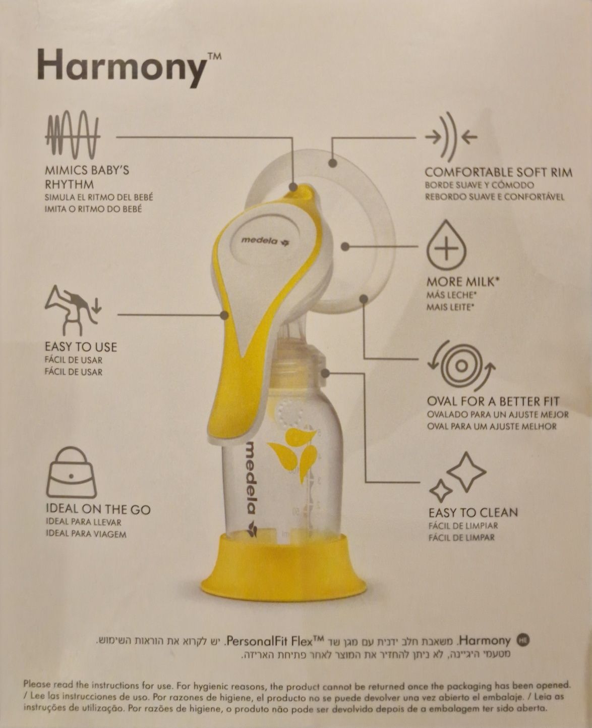 Bomba Manual de Extração de Leite da Medela