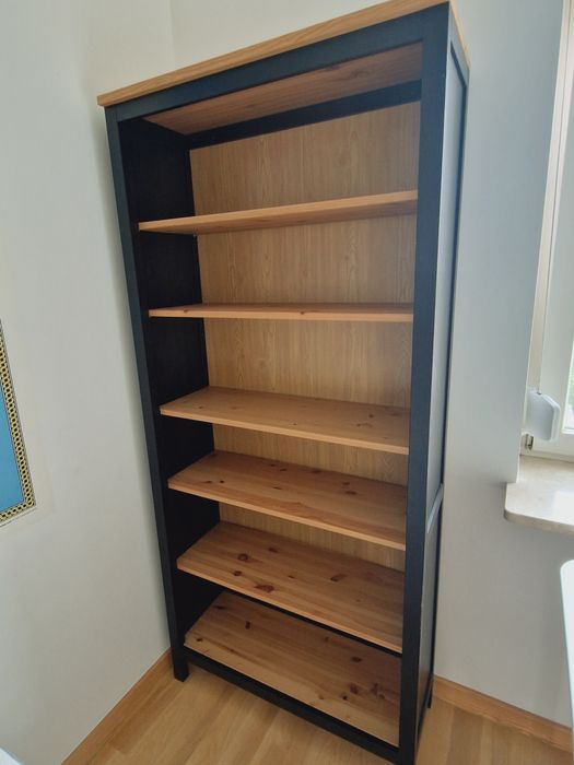 Biblioteczka regał Hemnes Ikea czarnybraz lita sosna