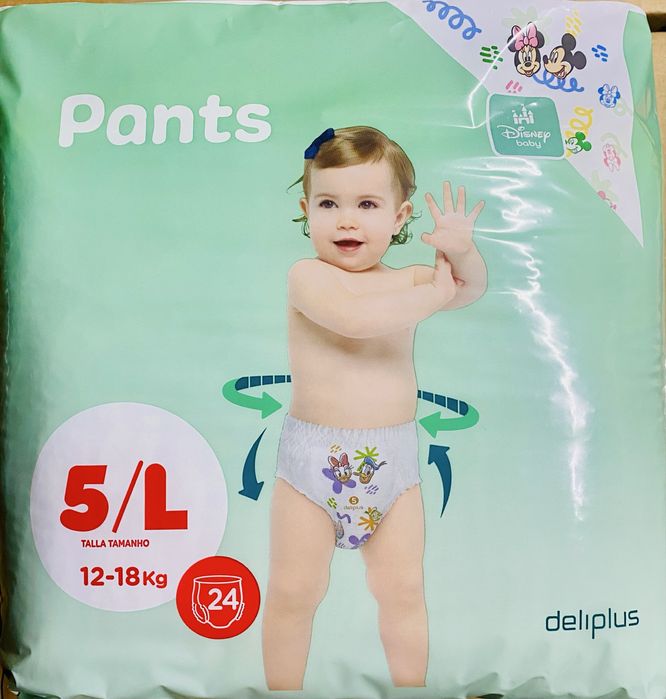 Pieluchomajtki Deliplus 5/L (12-18 kg) 4*24 sztuki