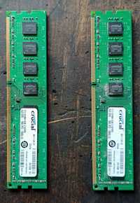 DDR 3. Kości po 4 GB pamięci RAM Crucial