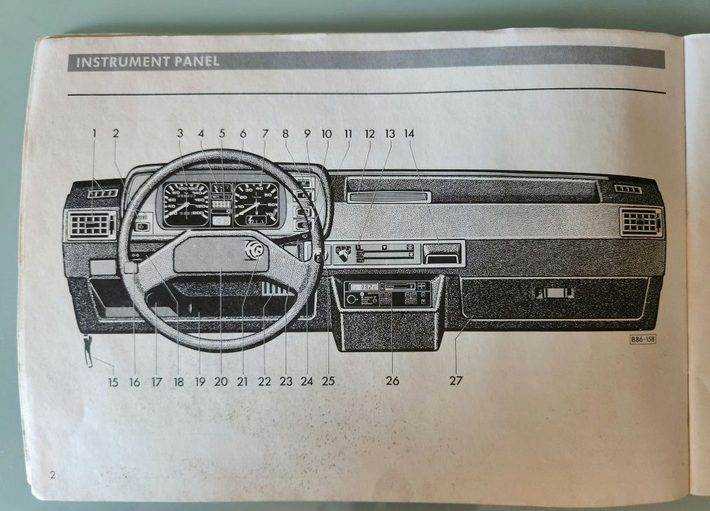 Manual de instruções Vw Pólo 86C