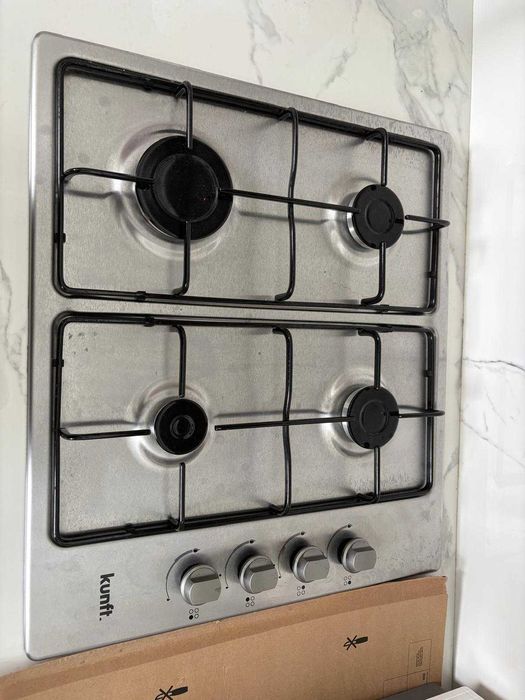 Placa de Gás KUNFT KGH2431 (Gás Butano-Propano - 58 cm - Inox)