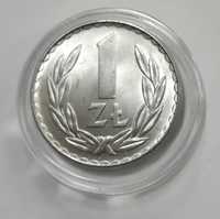 Moneta 1 zł z 1976 r BZM , stan menniczy lustrzany