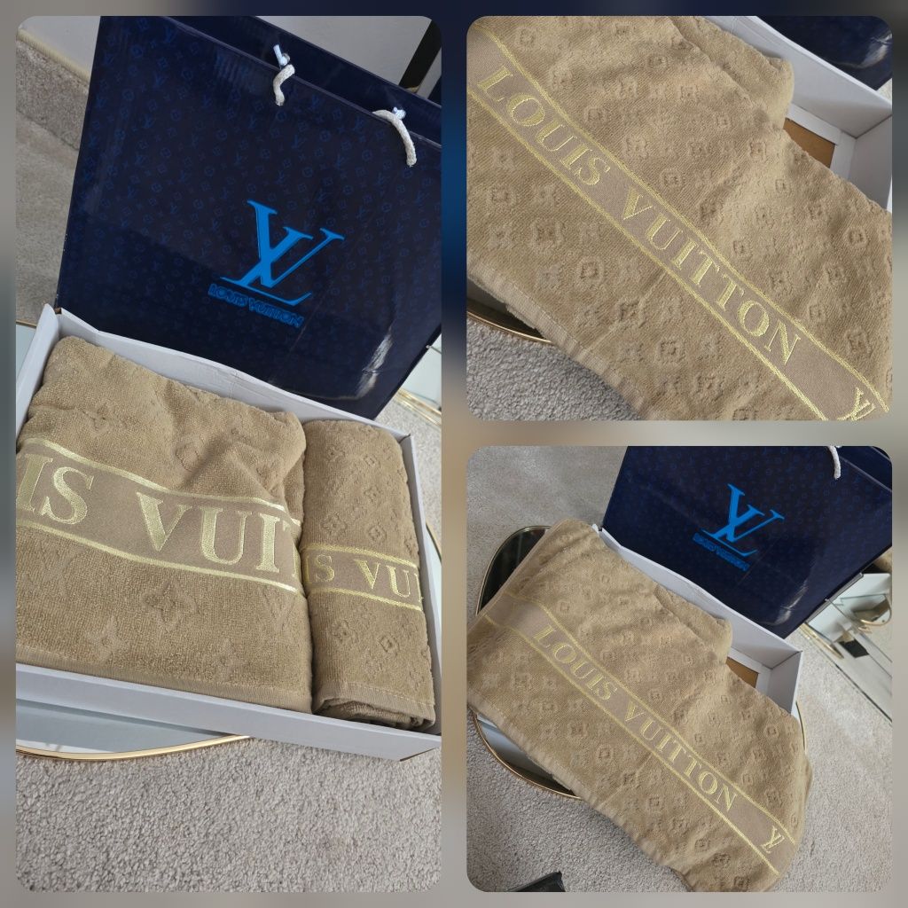 Reczniki komplet ręczników  70x140  90x 50  Gucci  Chanel  BURBERRY