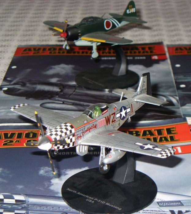 Aviões de combate 2ª guerra mundial 5 miniaturas