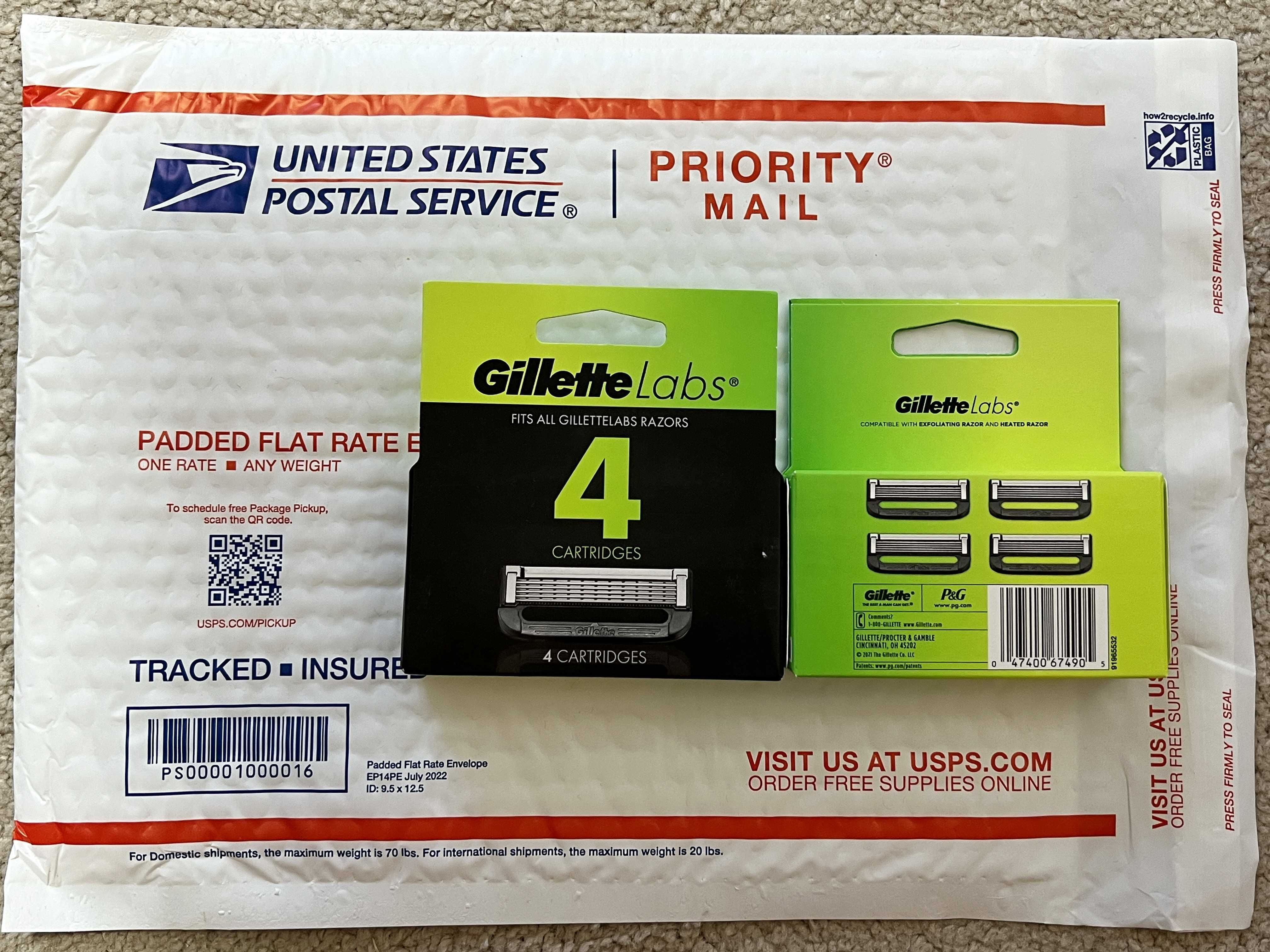 Бритва Gillette Labs Оригинал США леза