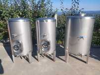 3 Cubas INOX, 2x350L e 1x500L (Muito pouco uso)