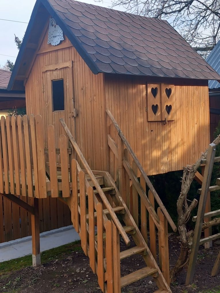 Domek ogrodowy drewniany dla dzieci