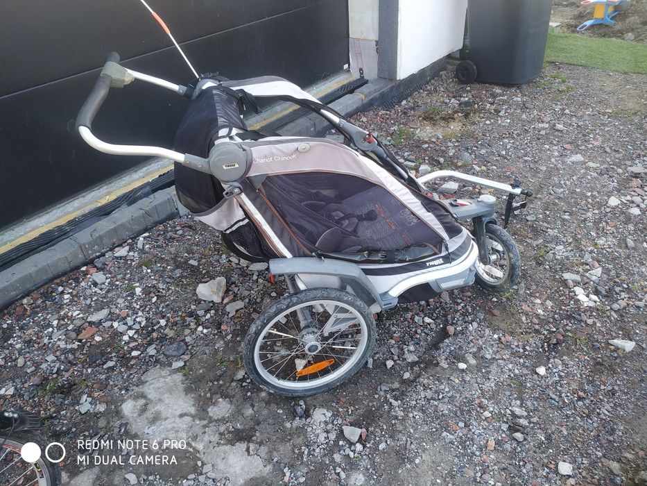 Dwuosobowa przyczepa rowerowa Thule Chariot Chinook wózek do biegania