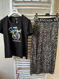 Spódnica plisowana Balenciaga