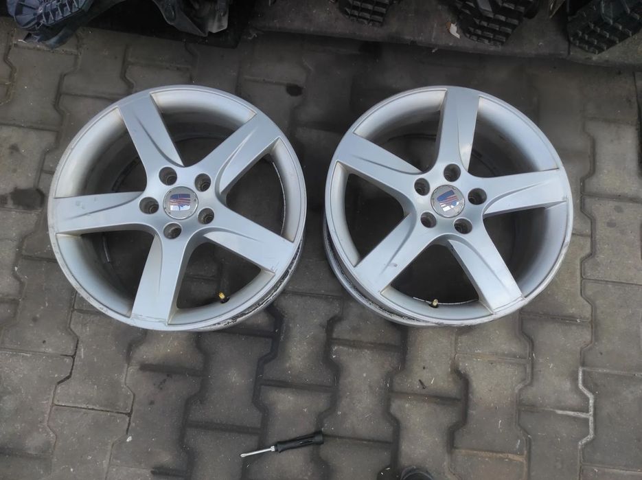 FELGA ALUMINIOWA KOŁO ALUFELGA 5X112 R17 7J ET 54 SEAT LEON 2 ALTEA TOLEDO 3  1P0601025M WYSYŁKA !!!!!