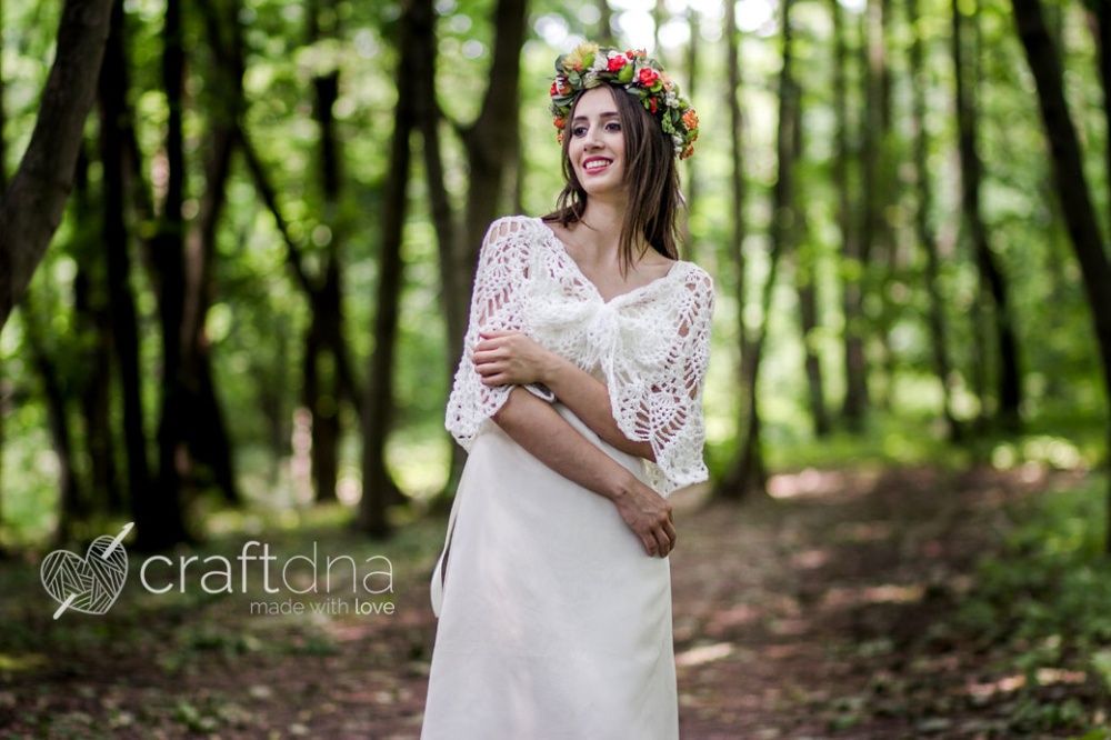 Etola narzutka ślubna Bolerko do ślubu