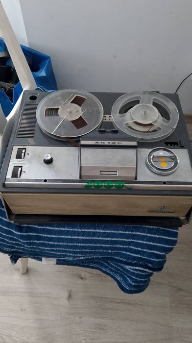 Unitra ZK 120 GRUNDIG, magnetofon szpulowy SENATOR, RETRO sprzęt.