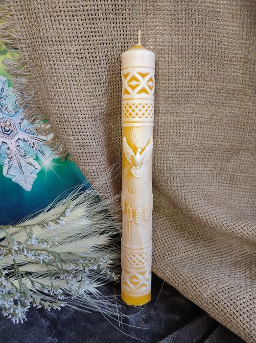 Воскові свічки. Восковые свечи. Різдвяні новорічні