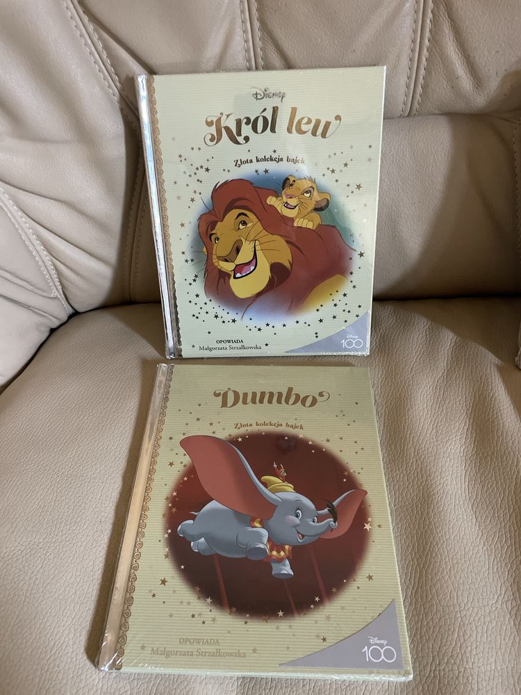 Złota kolekcja bajek Disney bajki bajeczki dla dzieci nowe 2 sztuki
