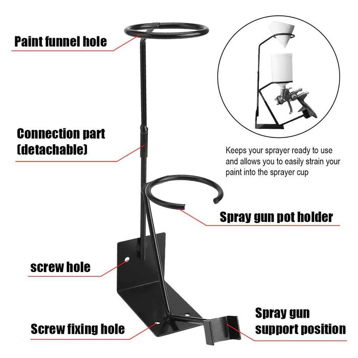 Подставка держатель для заправки пистолета распылителя краской