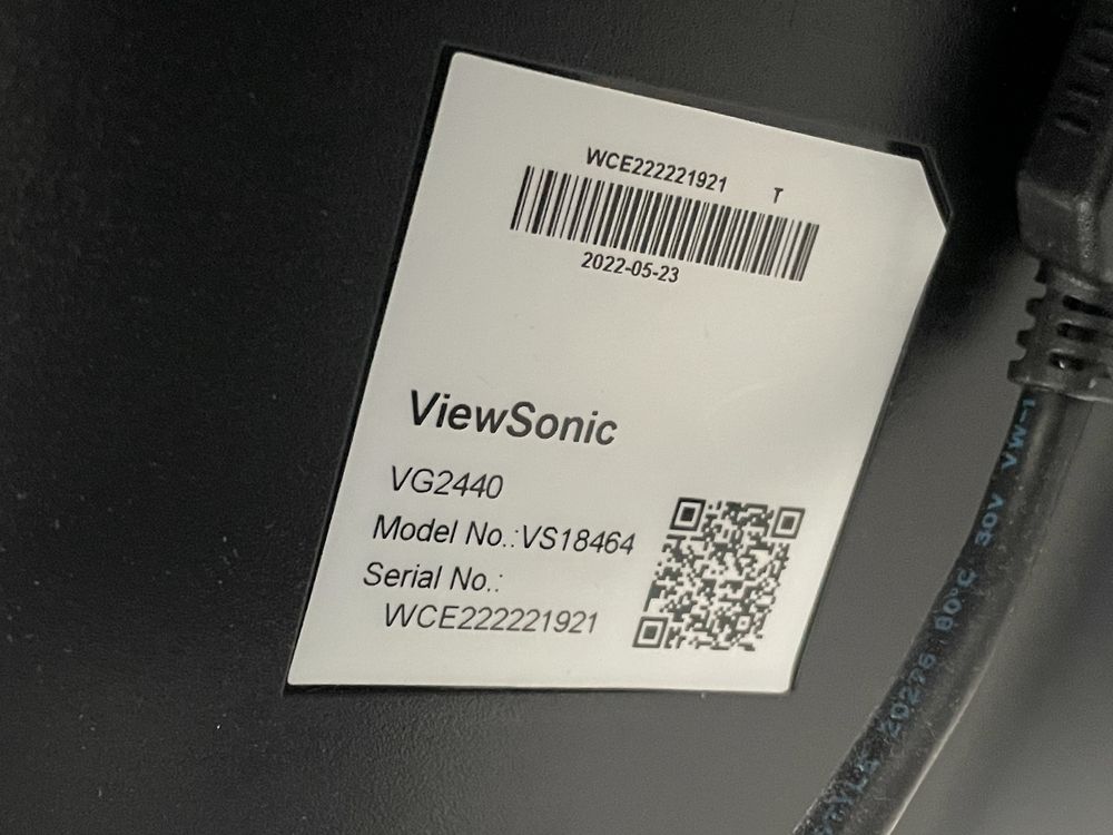 Sprzedam monitor VIEWSONIC VG2440 24 cale HD