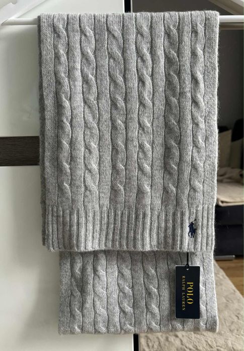 Szalik wełniano kaszmirowy Ralph Lauren